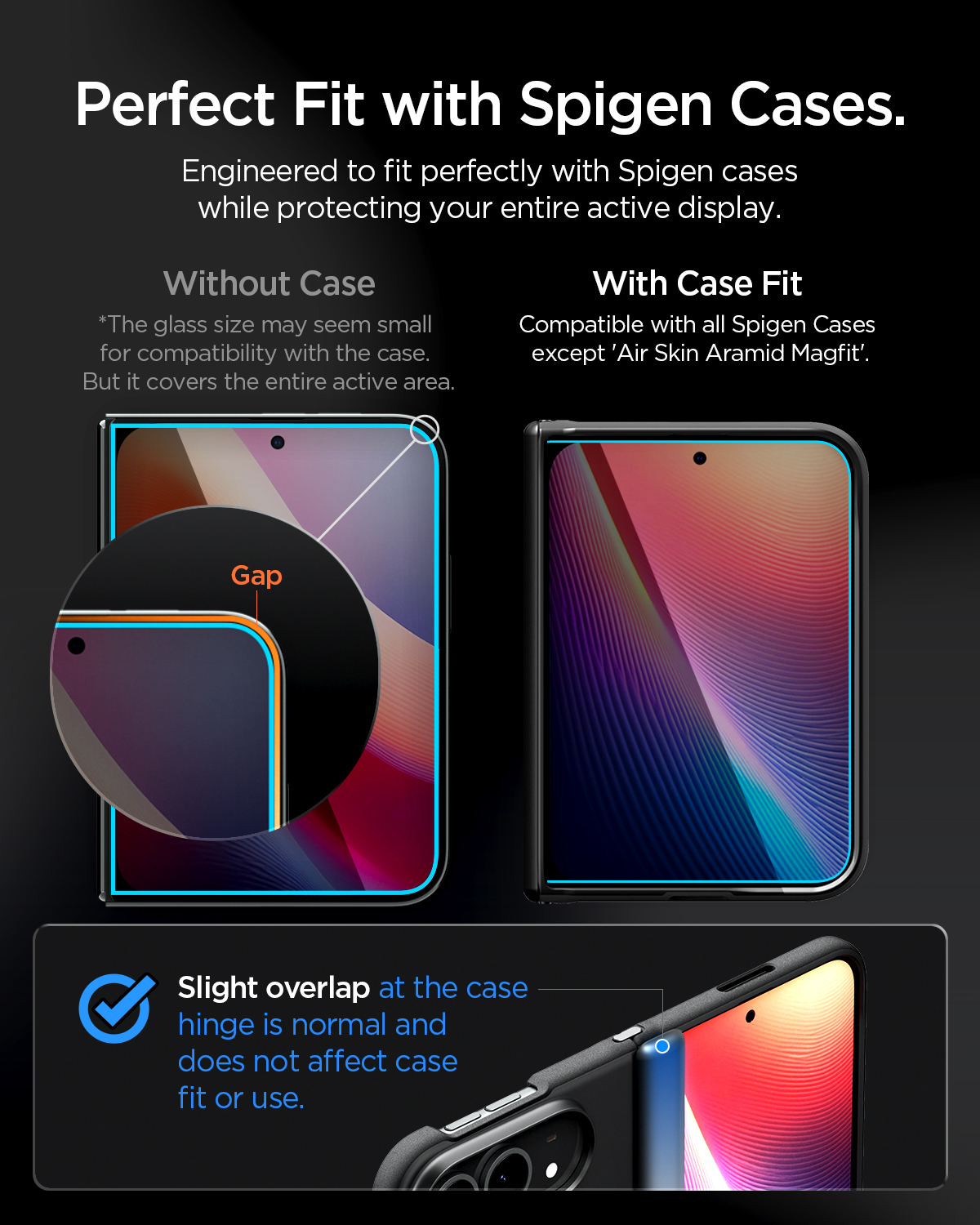 Szkło hartowane prywatyzujące Spigen Glas.tR EZ Fit Pro Privacy (Alumina Core) 1-Pack z ramką aplikacyjną do iPhone Duo