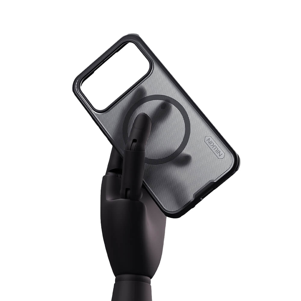 Etui Nillkin Frosted Shield Pro Magnetic do Xiaomi POCO F9 Pro, Black (przydymiony z czarna ramką)