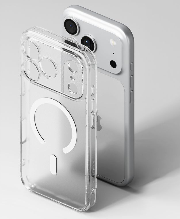 Etui Ringke Fusion Magnetic do MagSafe do iPhone 18 Pro / 17 Pro, Clear (przezroczysto-biały)