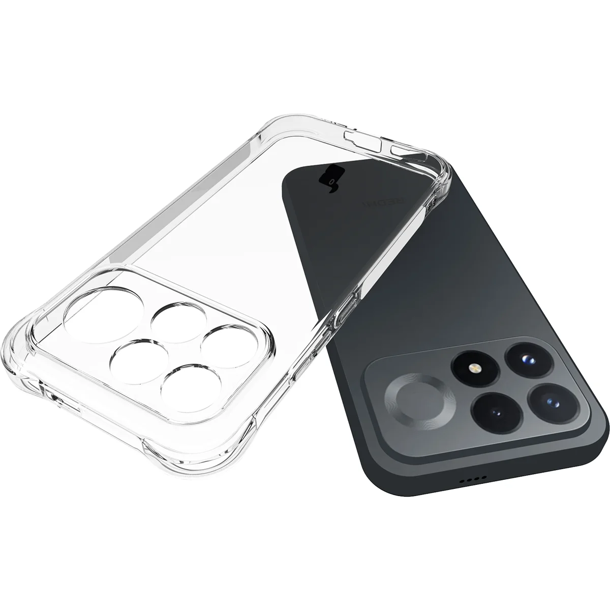 Dedykowane wycięcia i podwyższone krawędzie aparatu w etui Bizon Case Salpa do Xiaomi POCO F9 Pro