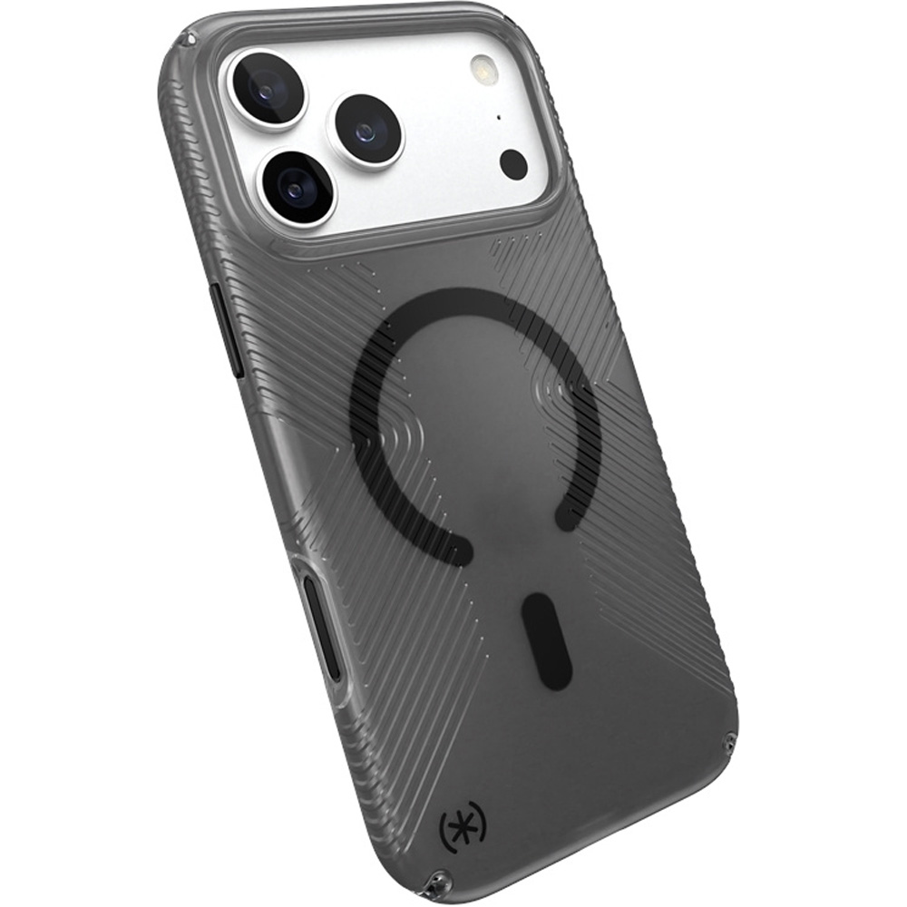 Etui Speck Presidio Lux Grip do iPhone 18 Pro / 17 Pro do MagSafe, Obsidian Tint (grafitowo-przydymiony)