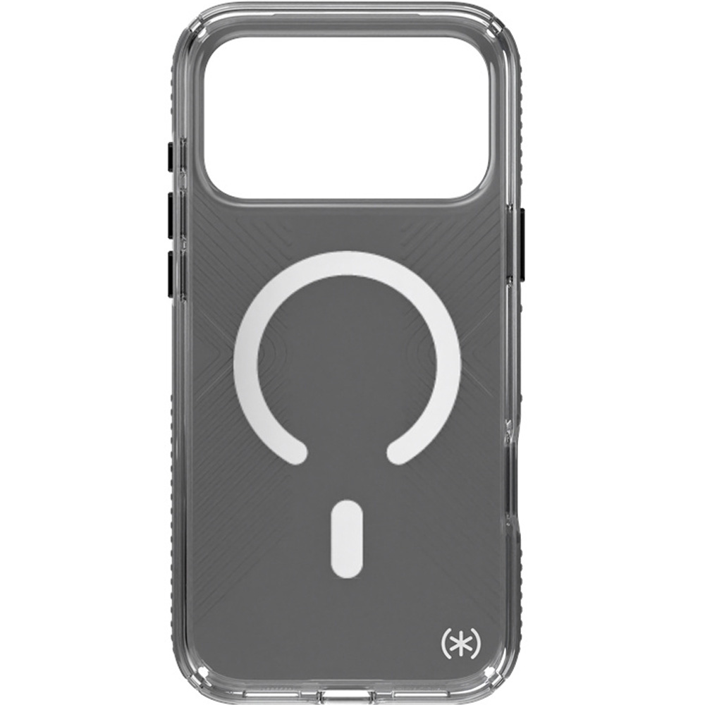 Etui Speck Presidio Lux Grip do iPhone 18 Pro / 17 Pro do MagSafe, Obsidian Tint (grafitowo-przydymiony)