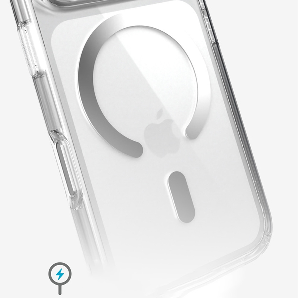 Etui Speck Presidio Perfect-Clear MagSafe do iPhone 18 Pro / 17 Pro, Clear (przezroczysto-srebrny)