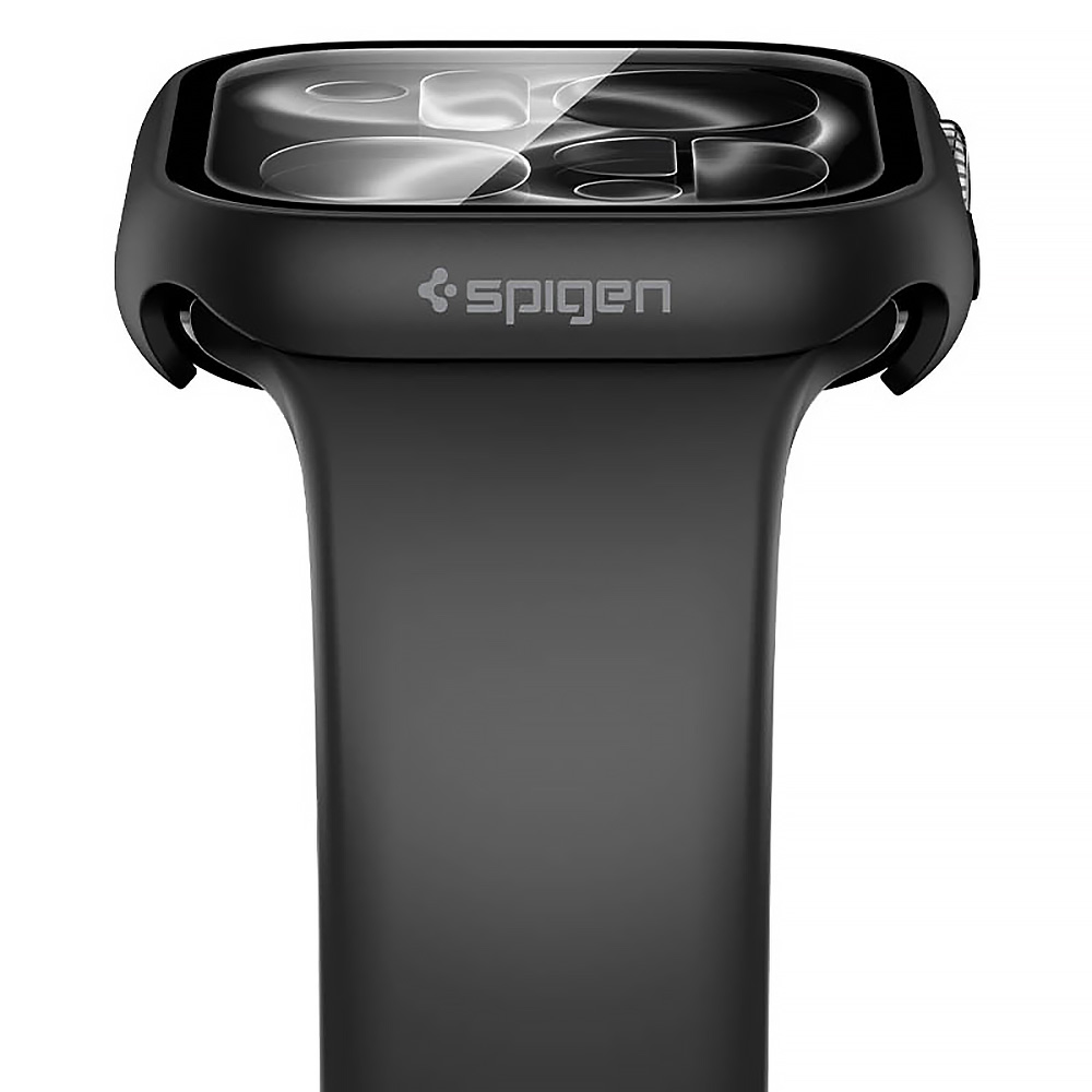 Oryginalne etui od marki Spigen z serii Thin Fit 360 dla Apple Watch Series 11 42mm / 10 42mm, Black (czarny)