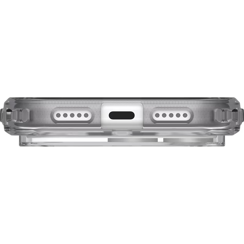 Etui pancerne Urban Armor Gear Plyo MagSafe do iPhone 18 Pro / 17 Pro, Ice/Smoke (kolor etui: półprzezroczysty frost / kolor ramki: przezroczysty / kolor pierścienia: biały)