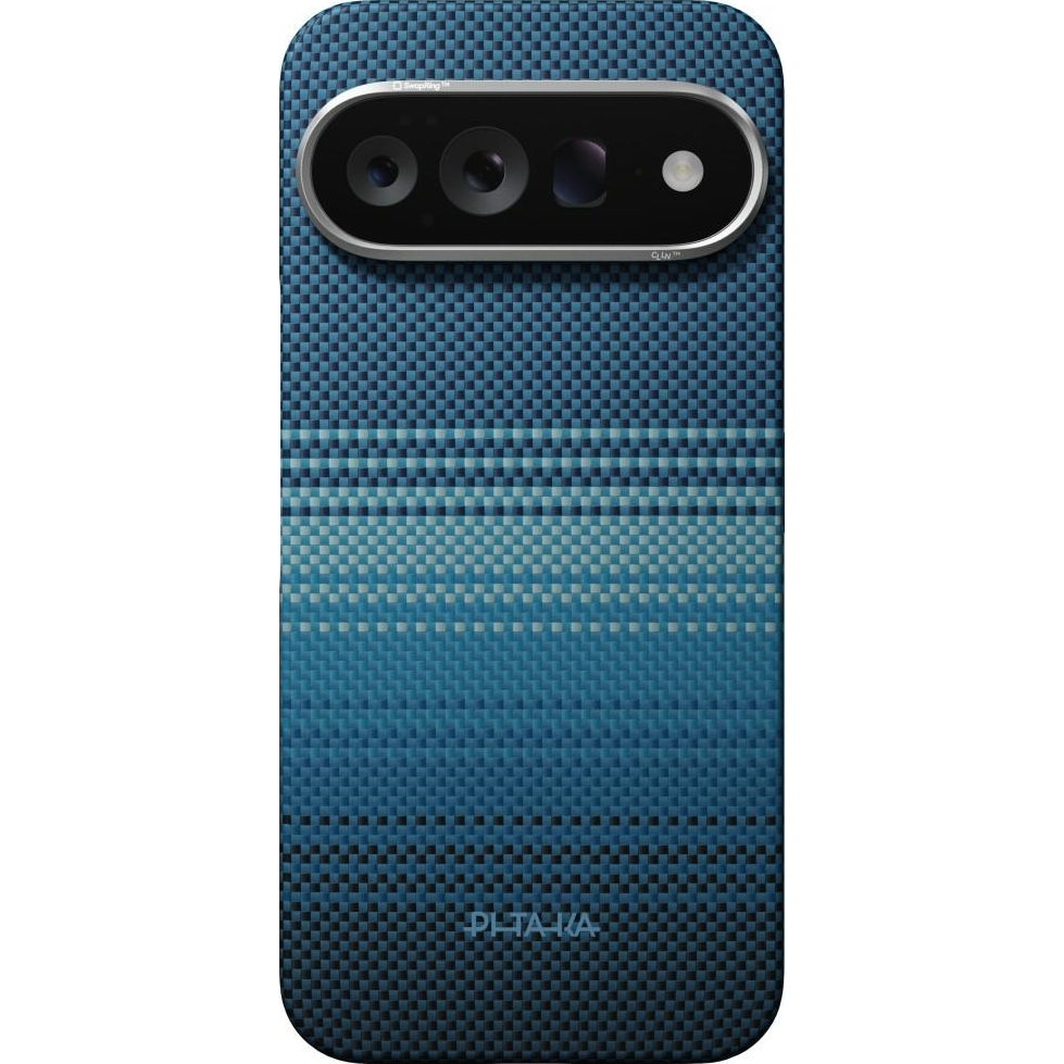 PITAKA Ultra-Slim Case, elegancja ochrona minimalistyczny nowoczesny trwałość codzienność, Moonrise (niebieski z kevlarem)
