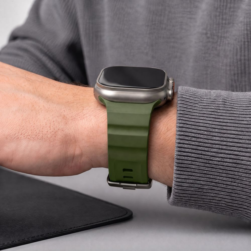 Pasek Tech-Protect Motion do Apple Watch 49/46/45/44 mm, ciemnozielony
