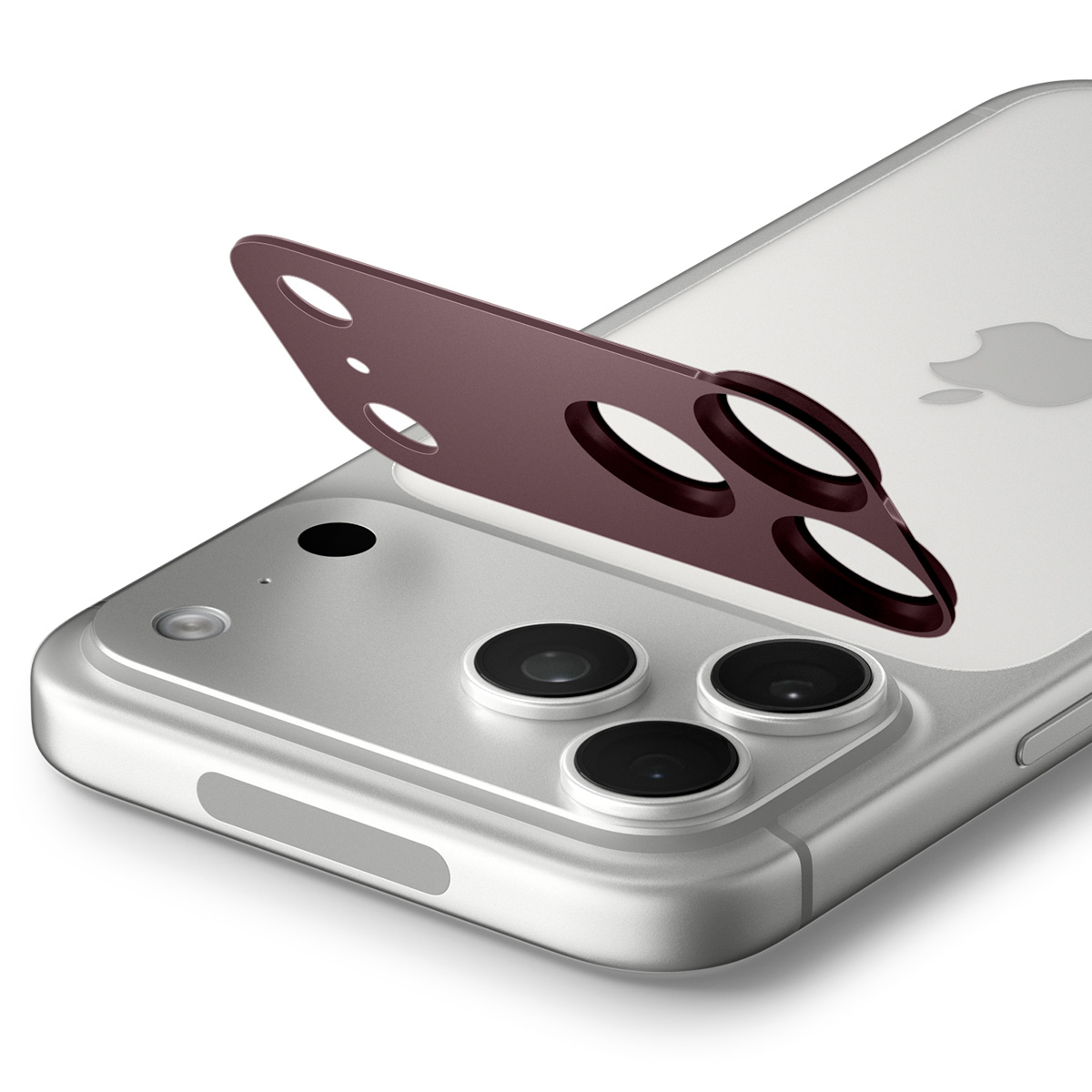 Szkło na aparat Spigen Glas.tR Ez Fit Optik Pro XL 1-Pack iPhone 18 Pro, Dark Cherry (bordowy)