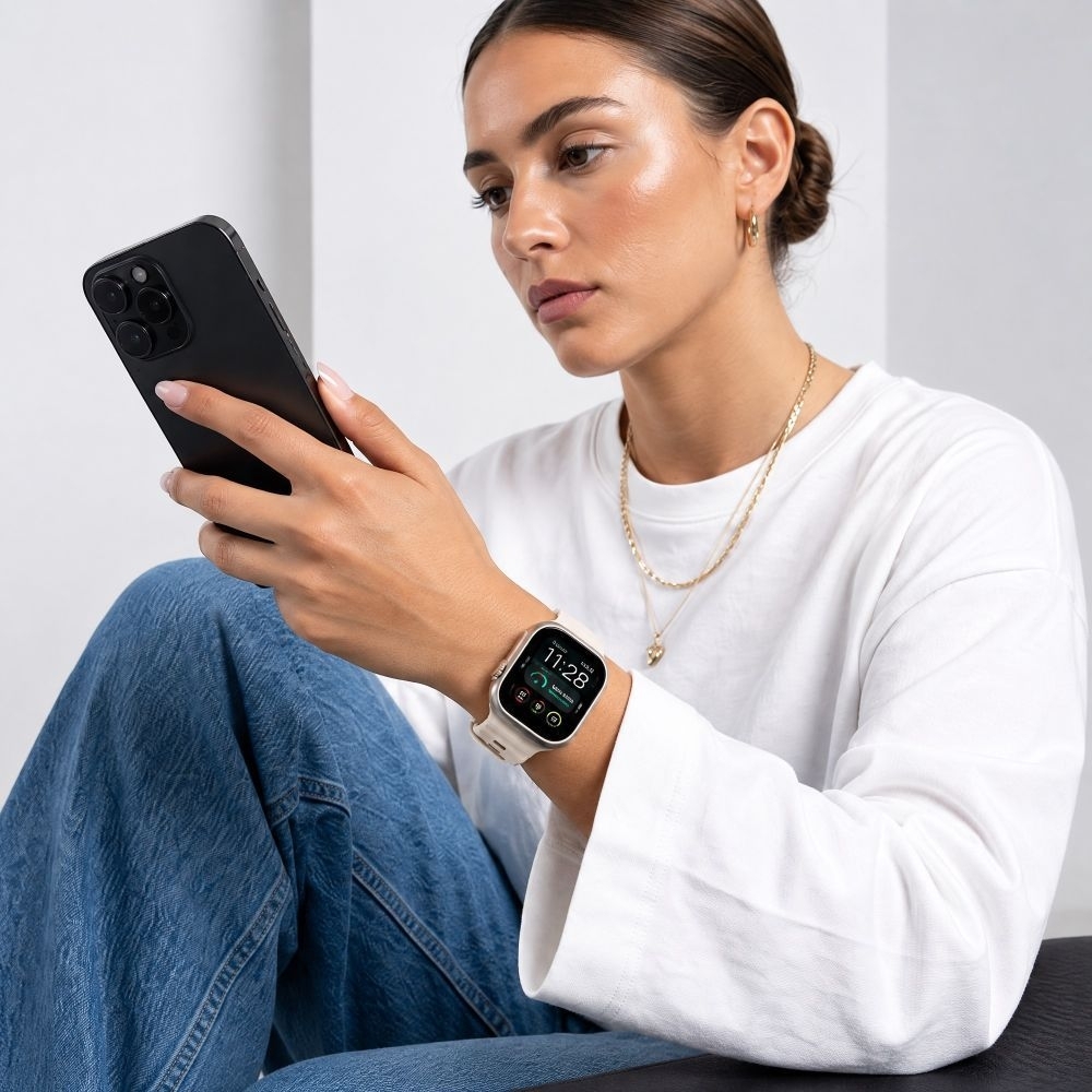 Tech-Protect Silicone Line z regulowanym zapięciem do Apple Watch SE 2024 44mm / 2022 44mm / 2020 44mm, Apple Watch Ultra 4 49mm / 3 49mm / 2 49mm / 1 49mm, Apple Watch Series 12 46mm / 11 46mm / 10 46mm / 9 45mm / 8 45mm / 7 45mm / 6 44mm / 5 44mm / 4 44mm / 3 42mm / 2 42mm / 1 42mm / 0 42mm, Stone (beżowy)