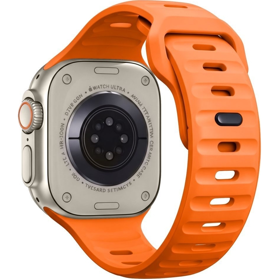 Tech-Protect Silicone Line, minimalistyczny pasek do Apple Watch SE 2024 44mm / 2022 44mm / 2020 44mm, Apple Watch Ultra 4 49mm / 3 49mm / 2 49mm / 1 49mm, Apple Watch Series 12 46mm / 11 46mm / 10 46mm / 9 45mm / 8 45mm / 7 45mm / 6 44mm / 5 44mm / 4 44mm / 3 42mm / 2 42mm / 1 42mm / 0 42mm, Orange (pomarańczowy)