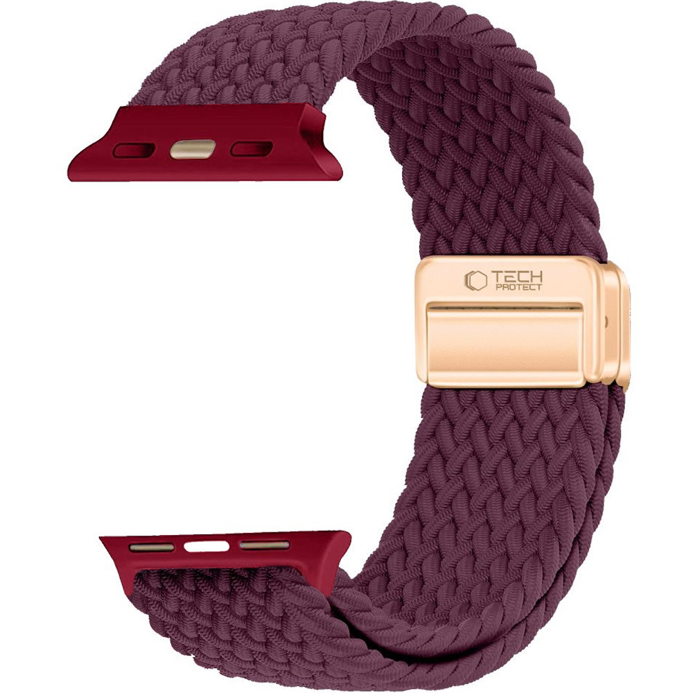 Pasek Tech-Protect Nylonmag do Apple Watch SE 2024 44mm / 2022 44mm / 2020 44mm, Apple Watch Ultra 4 49mm / 3 49mm / 2 49mm / 1 49mm, Apple Watch Series 12 46mm / 11 46mm / 10 46mm / 9 45mm / 8 45mm / 7 45mm / 6 44mm / 5 44mm / 4 44mm / 3 42mm / 2 42mm / 1 42mm / 0 42mm, Deep Burgundy (burgundowy)