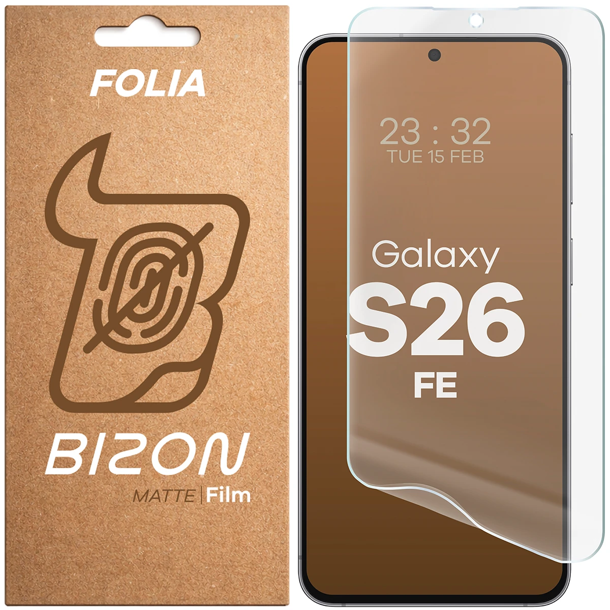 Folia matowa na ekran Bizon Film Matte do Galaxy S26 FE, 1 sztuka
