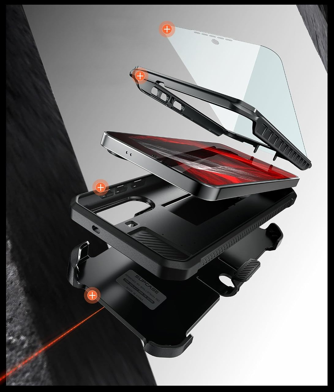 Etui pancerne Supcase Unicorn Beetle Pro do Galaxy S26 FE, Black (czarny)