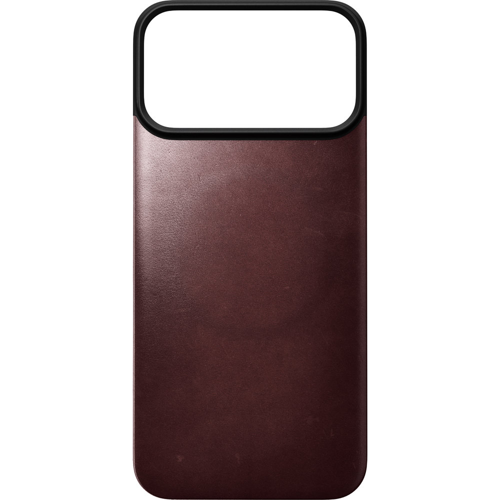 Skórzane etui Nomad Magnetic Leather Back Horween Series do MagSafe do iPhone 18 Pro Max / 17 Pro Max, Burgundy (burgundowy). Skóra premium, wyjątkowa faktura, luksusowe wykończenie