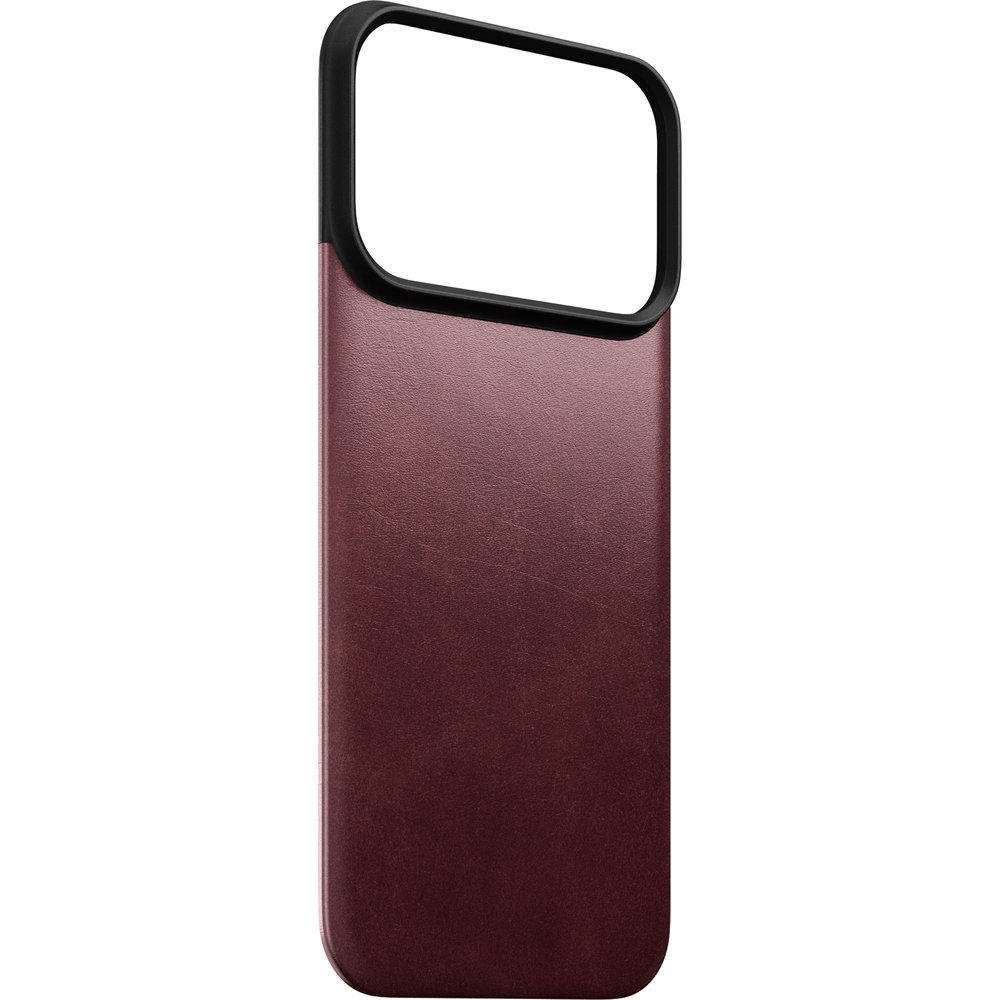 Skórzane etui Nomad Magnetic Leather Back Horween Series do MagSafe do iPhone 18 Pro / 17 Pro, Burgundy (burgundowy)