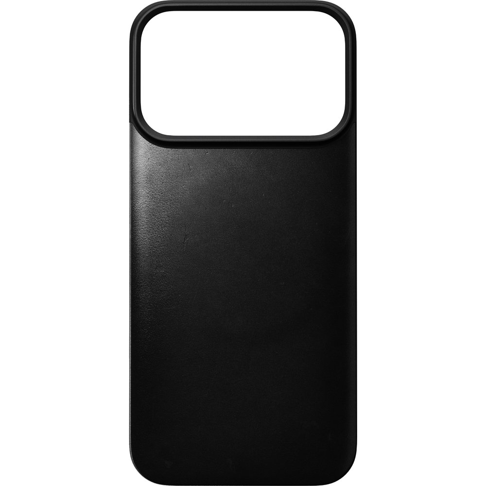 Skórzane etui Nomad Magnetic Leather Back Horween Series do MagSafe do iPhone 18 Pro / 17 Pro, Black (czarny). Skóra premium, wyjątkowa faktura, luksusowe wykończenie