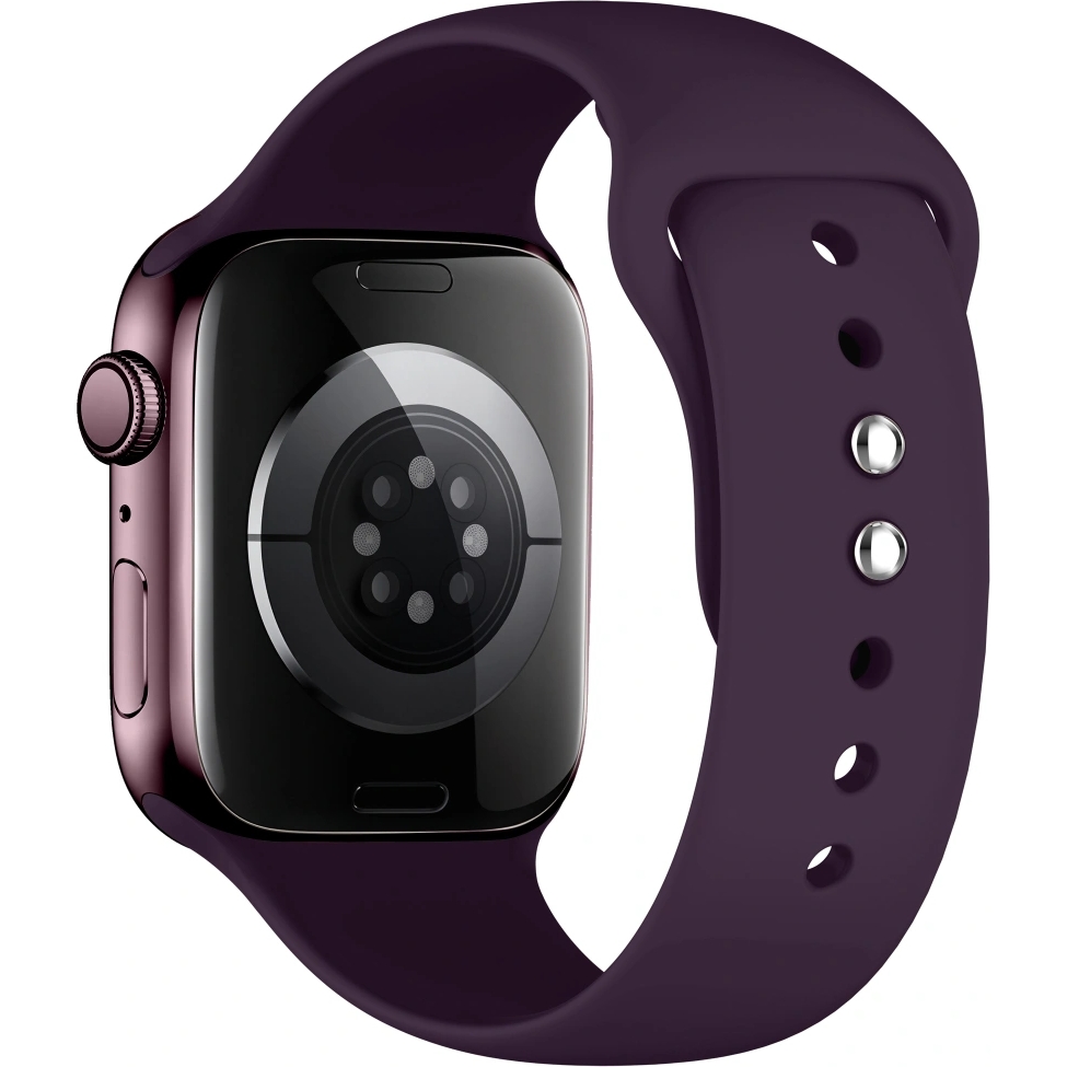 Tech-Protect Silicone, minimalistyczny pasek do Apple Watch SE 2024 44mm / 2022 44mm / 2020 44mm, Apple Watch Ultra 4 49mm / 3 49mm / 2 49mm / 1 49mm, Apple Watch Series 12 46mm / 11 46mm / 10 46mm / 9 45mm / 8 45mm / 7 45mm / 6 44mm / 5 44mm / 4 44mm / 3 42mm / 2 42mm / 1 42mm / 0 42mm, Deep Burgundy (burgundowy)