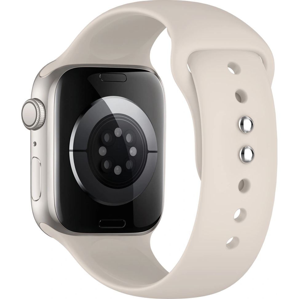 Tech-Protect Silicone, minimalistyczny pasek do Apple Watch SE 2024 44mm / 2022 44mm / 2020 44mm, Apple Watch Ultra 4 49mm / 3 49mm / 2 49mm / 1 49mm, Apple Watch Series 12 46mm / 11 46mm / 10 46mm / 9 45mm / 8 45mm / 7 45mm / 6 44mm / 5 44mm / 4 44mm / 3 42mm / 2 42mm / 1 42mm / 0 42mm, Starlight (beżowa)
