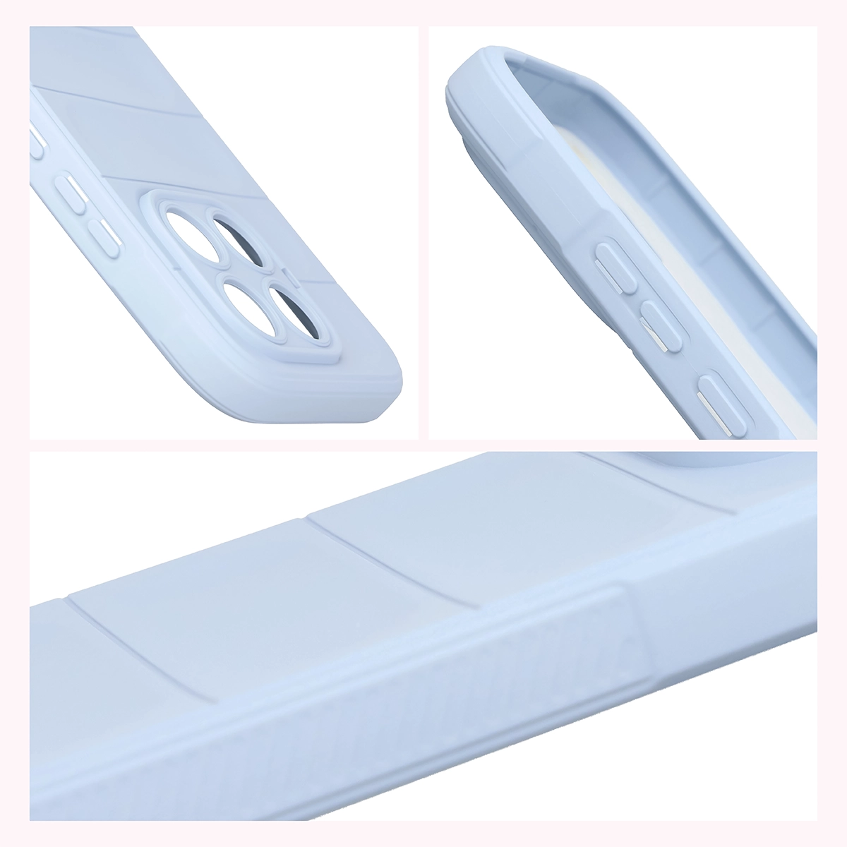 Podwyższone krawędzie i antypoślizgowa powierzchnia w etui Bizon Case Tur do Xiaomi 17T