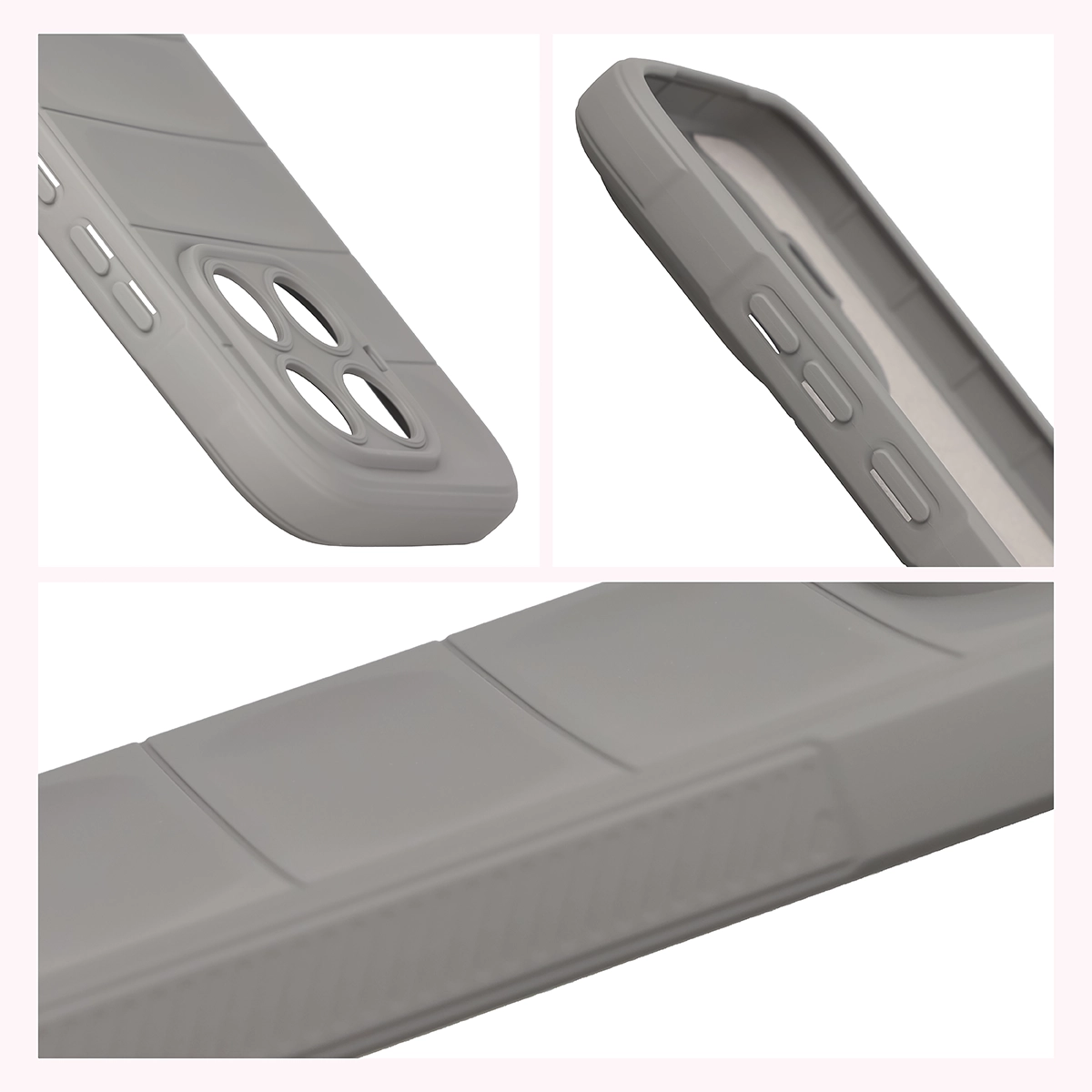 Podwyższone krawędzie i antypoślizgowa powierzchnia w etui Bizon Case Tur do Xiaomi 17T