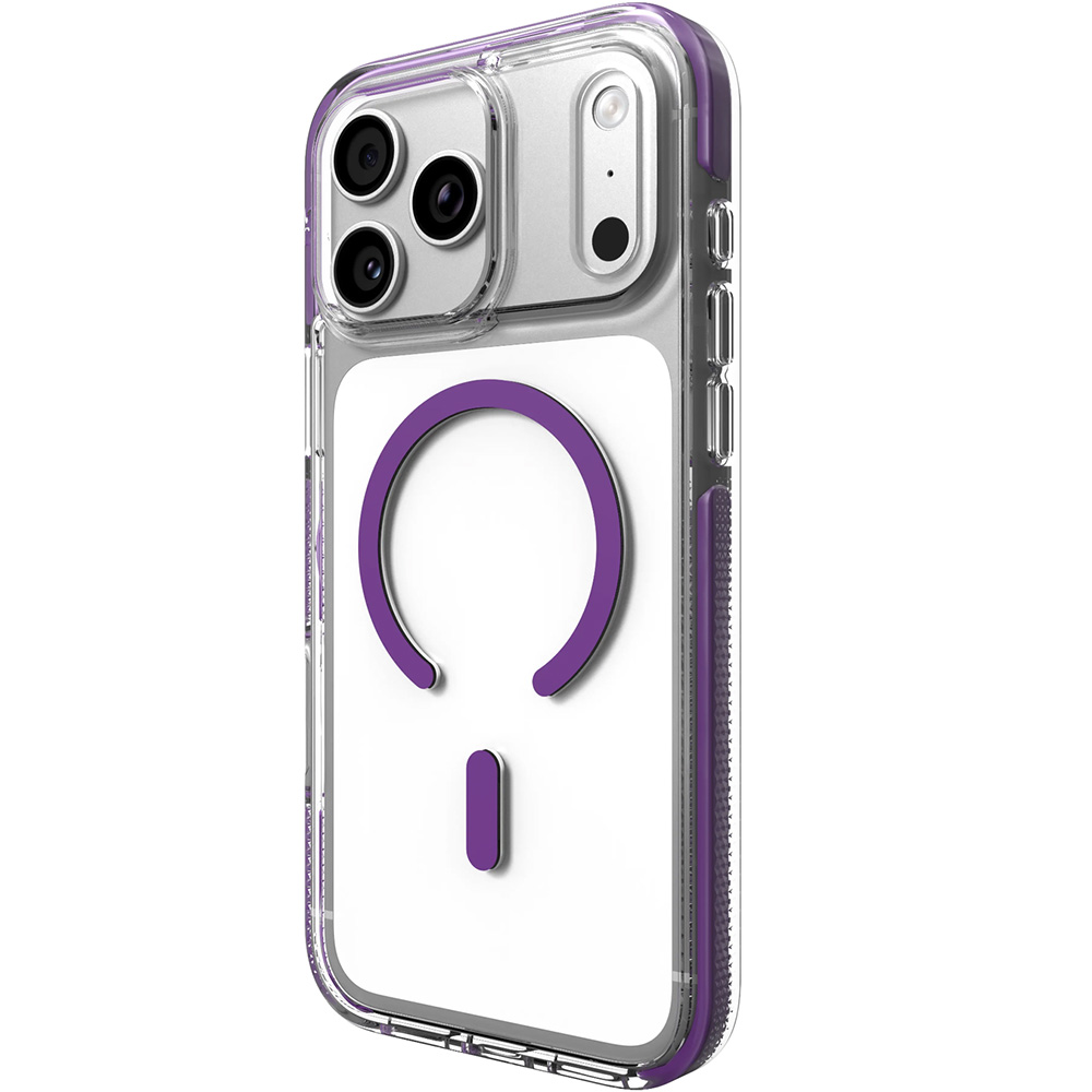 Etui ZAGG Santa Cruz Snap do MagSafe do iPhone 18 Pro Max / 17 Pro Max, Fresh Purple (przezroczysto-fioletowy)
