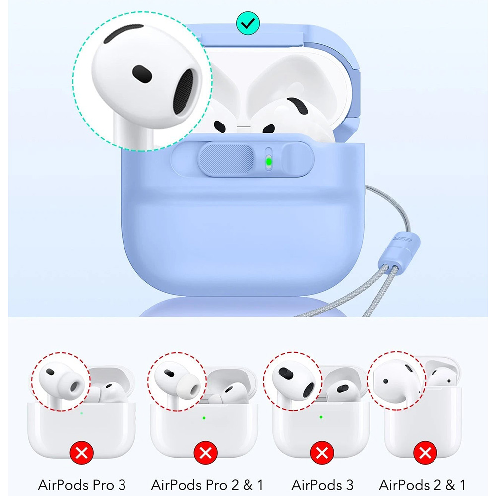 Etui Pulse FlickLock Magnetic Case do Apple AirPods 4, Apple AirPods 5, Light Blue (niebieski)