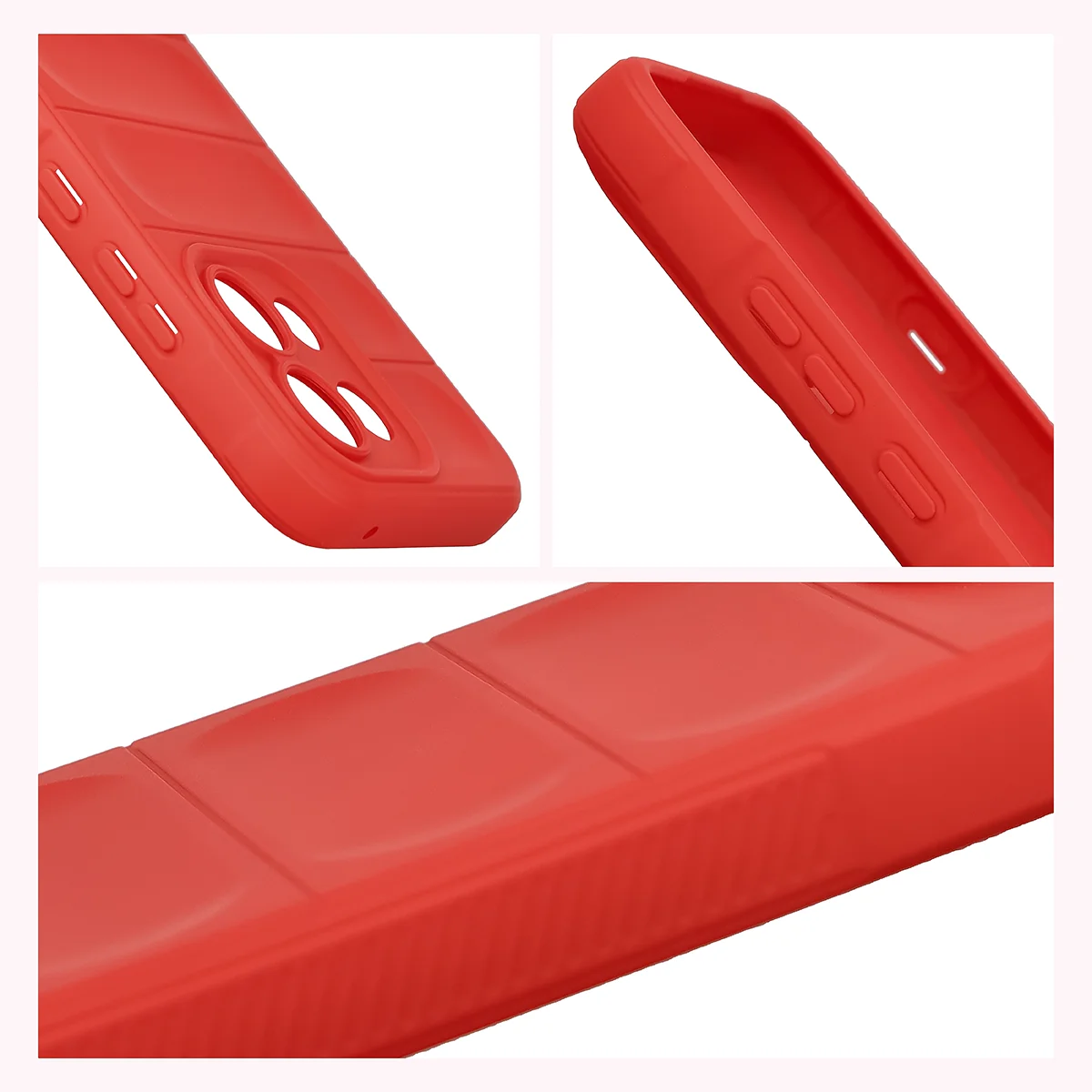 Podwyższone krawędzie i antypoślizgowa powierzchnia w etui Bizon Case Tur do OPPO Reno16 F, OPPO Reno16 FS