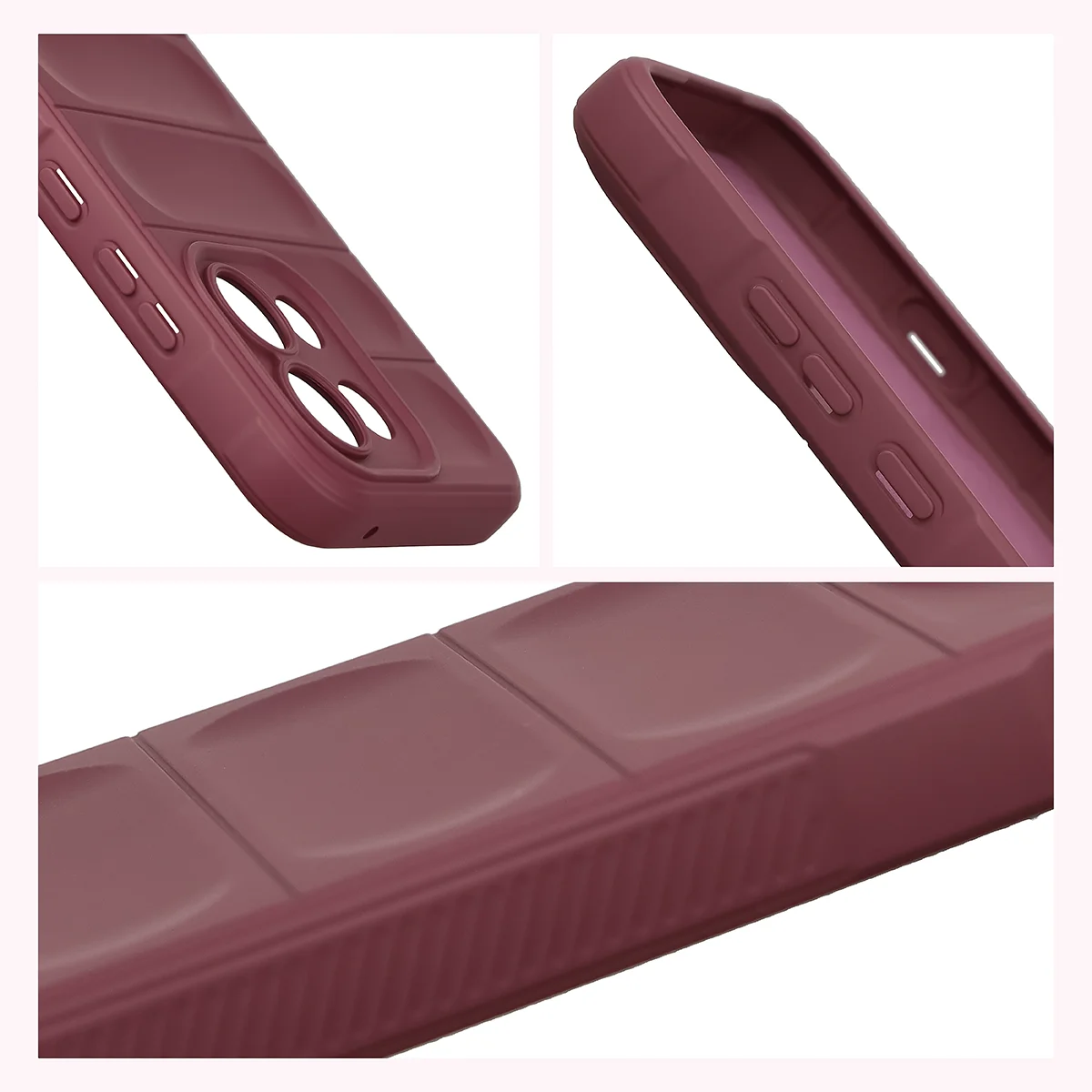Podwyższone krawędzie i antypoślizgowa powierzchnia w etui Bizon Case Tur do OPPO Reno16 F, OPPO Reno16 FS