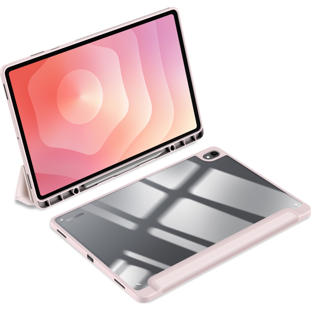 Etui z klapką Dux Ducis Toby do Galaxy Tab S12 Plus, Pink (różowy)