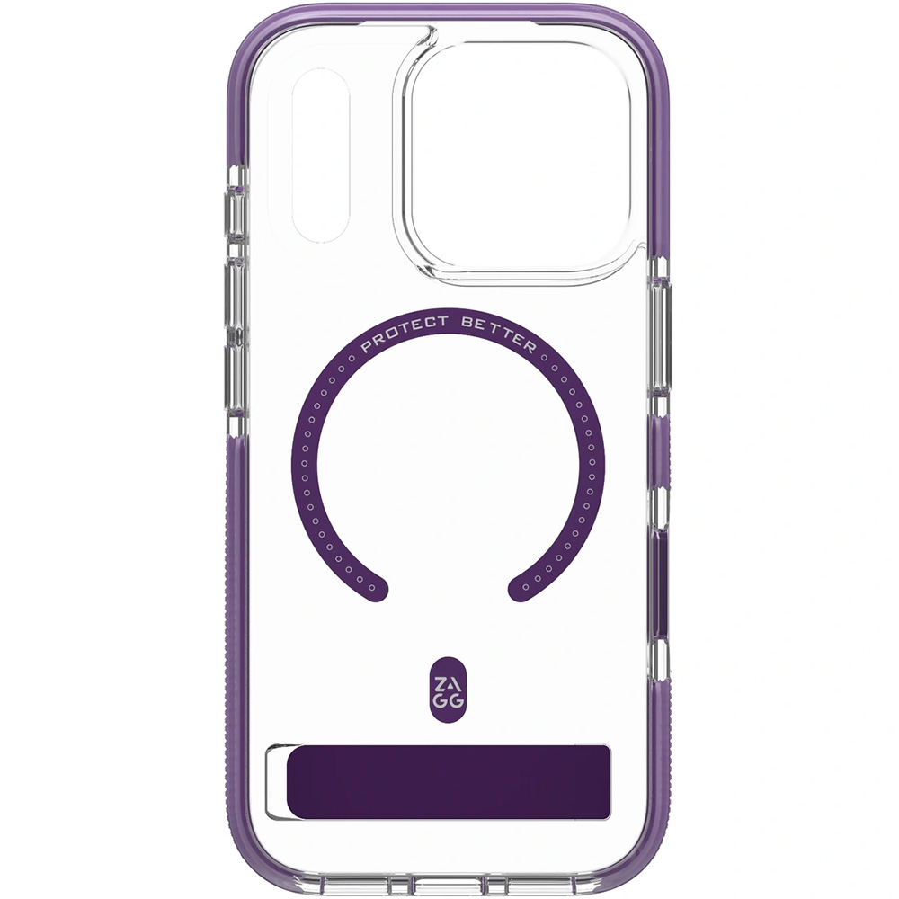 Etui ZAGG Santa Cruz Snap Kickstand do MagSafe do iPhone 18 Pro Max / 17 Pro Max, Fresh Purple (przezroczysto-fioletowy)