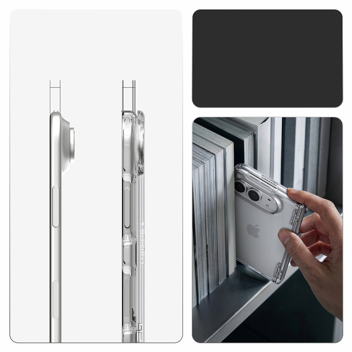 Etui Spigen Ultra Hybrid Pro do iPhone Duo, Crystal Clear (przezroczysty)