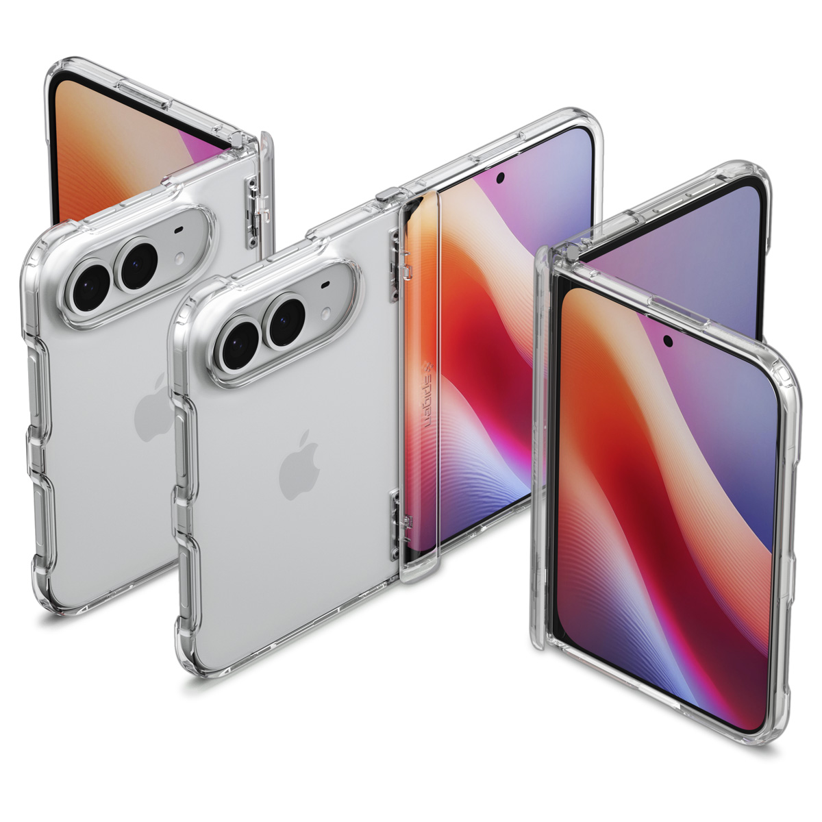 Etui Spigen Ultra Hybrid Pro do iPhone Duo, Crystal Clear (przezroczysty)