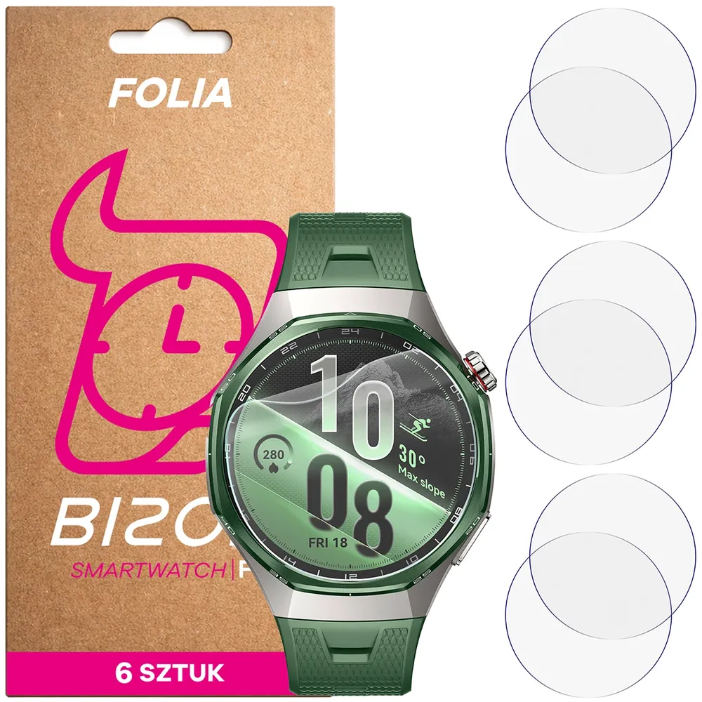 Folia hydrożelowa Bizon Watch Film HydroFlex dla Huawei Watch GT 7 Pro 46 mm