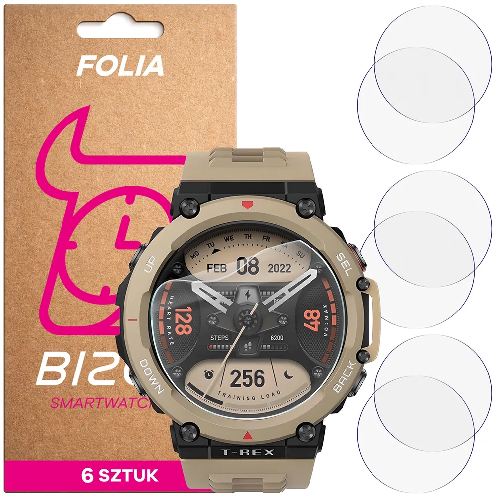 Folia hydrożelowa Bizon Watch Film HydroFlex dla Amazfit T-Rex 2