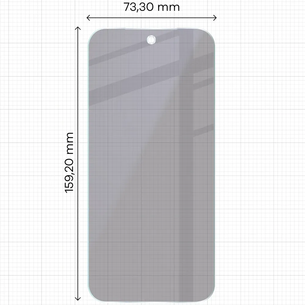 Wymiary szkła na miarce dla Google Pixel 11 Pro XL