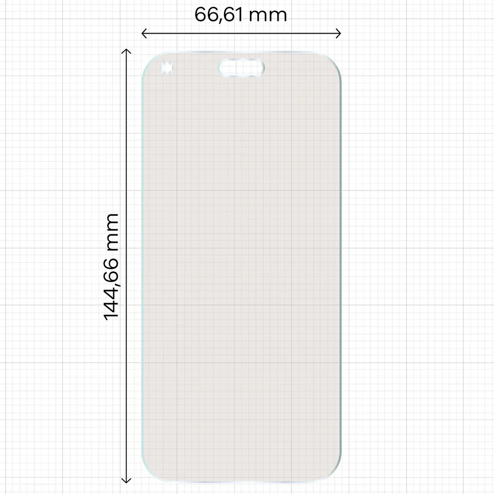 Wymiary folii na miarce dla iPhone 18 Pro