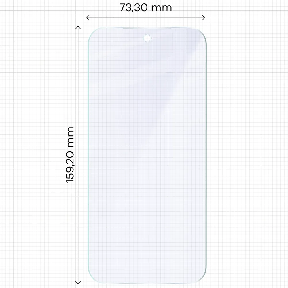 Wymiary szkła na miarce dla Google Pixel 11 Pro XL