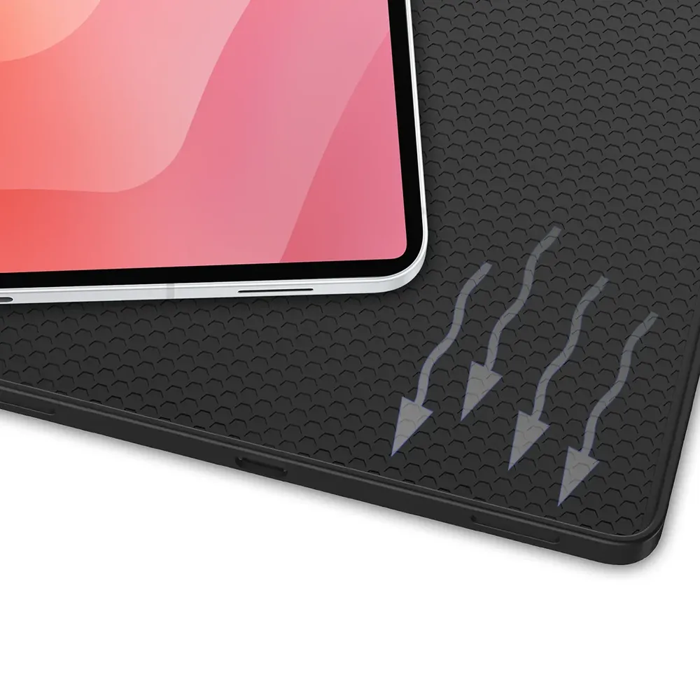Otwarte wnętrze etui z widokiem na miejsce dla rysika do Galaxy Tab S12 Plus