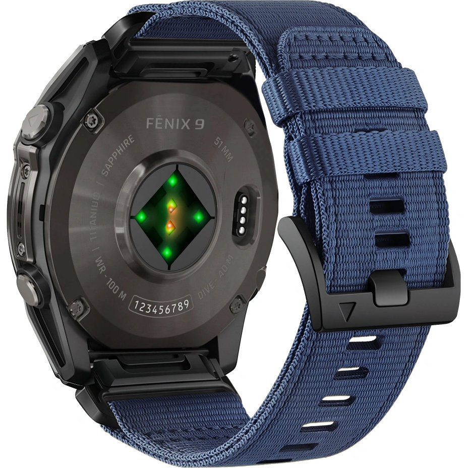 Pasek Tech Protect Nylon Classic do Garmin Epix 2, Garmin MARQ 2 / Garmin MARQ, Garmin Fenix E, Garmin D2 Delta, Garmin Quatix 5, Garmin Quatix 6, Garmin D2 Mach 1, Garmin Descent G2, Garmin Approach S60, Garmin Approach S62, Garmin Quatix 7 Pro / Garmin Quatix 7, Garmin Forerunner 745, Garmin Forerunner 935, Garmin Forerunner 945, Garmin Forerunner 955, Garmin Forerunner 965, Garmin Forerunner 970, Garmin Fenix 5 (47 mm), Garmin Descent G1 Solar / Garmin Descent G1, Garmin Instinct E (45 mm) / (Solar) / 3 AMOLED (45 mm) / 3 Solar (45 mm) / 3 Solar Tactical Edition (45 mm) / 2 (45 mm) / 2 Solar (45 mm) / Crossover (AMOLED) / Crossover / Garmin Instinct, Garmin Approach S70 (47mm), Garmin Fenix 6 Pro (47 mm) / Solar (47 mm) / (47 mm) / Solar (47 mm), Garmin Fenix 9 Pro (47 mm) / (47 mm), Garmin Quatix 8 Pro (47mm) / (47mm), Garmin Epix Pro 2 gen. 47mm, Garmin Tactix 8 AMOLED (47 mm), Garmin Garmin D2 Mach 2 (47 mm), Garmin Fenix 7 Pro Solar (47 mm) / (47 mm) / Solar (47 mm), Garmin Fenix 8 Pro AMOLED (47 mm) / AMOLED (47 mm) / Solar (47 mm), Midnight Navy (granatowy). Pasek z metalowym zapięciem, trwały i elegancki, łatwy montaż