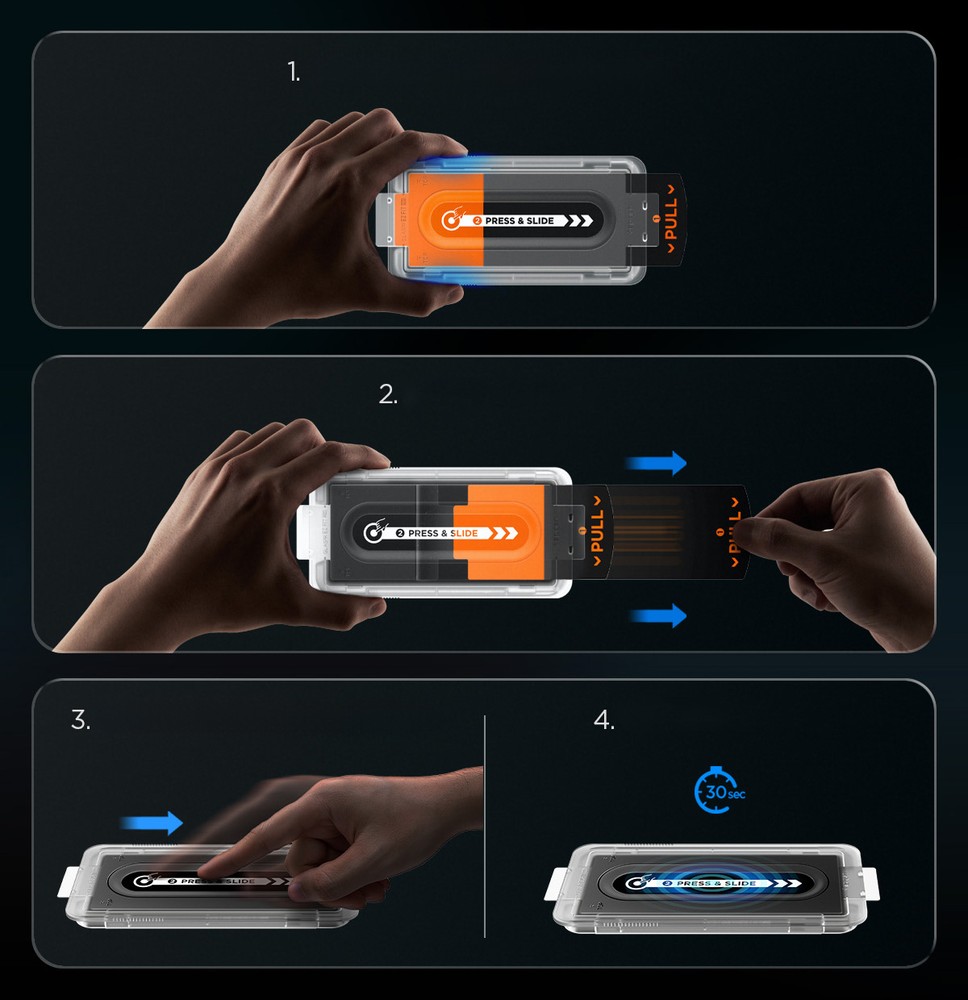 Szkło hartowane prywatyzujące Spigen Glas.tR EZ Fit Pro Privacy (Alumina Core) 1-Pack z ramką aplikacyjną do Galaxy Z Fold8 Ultra / Fold7