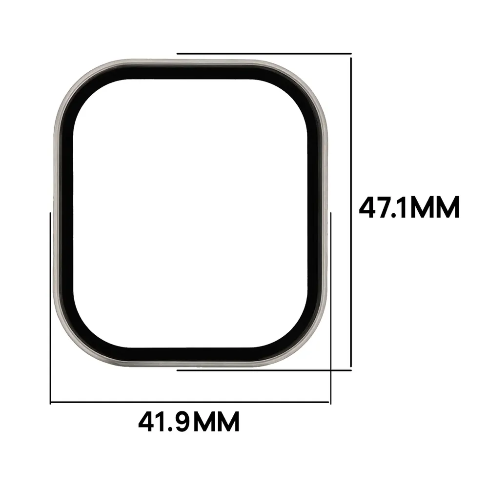 Wymiary etui Bizon Case Watch Adamo do Xiaomi Redmi Watch 6 Active
