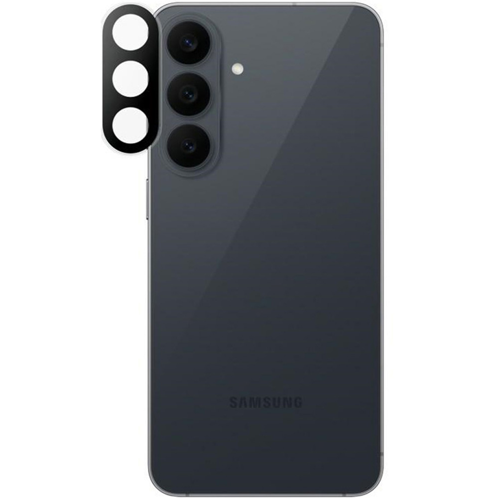 Pojedyncze lensy ze szkła hartowanego i aluminium na aparat z aplikatorem PanzerGlass Hoops do Galaxy S26 FE, Transparent (przezroczysty)