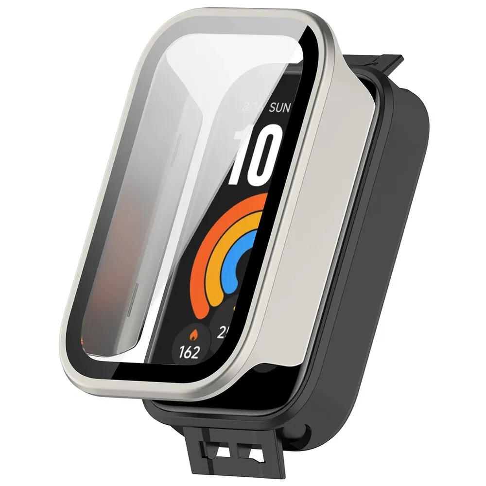 Wizualizacja nakładania etui Bizon Case Watch Adamo do Xiaomi Smart Band 11 Active