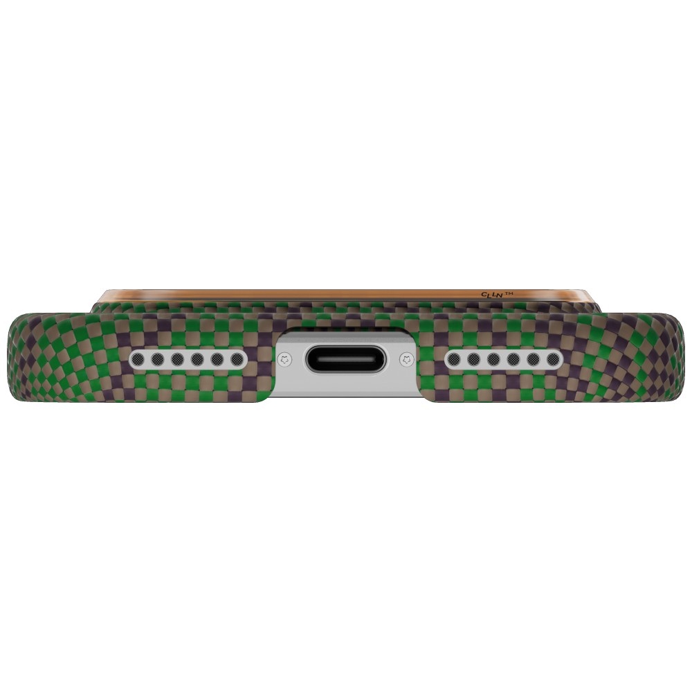PITAKA Ultra-Slim Case, technologia wygoda wyczucie dotyku elegancki codzienny, Sprout Surge (zielono-bordowy ze wzorem)