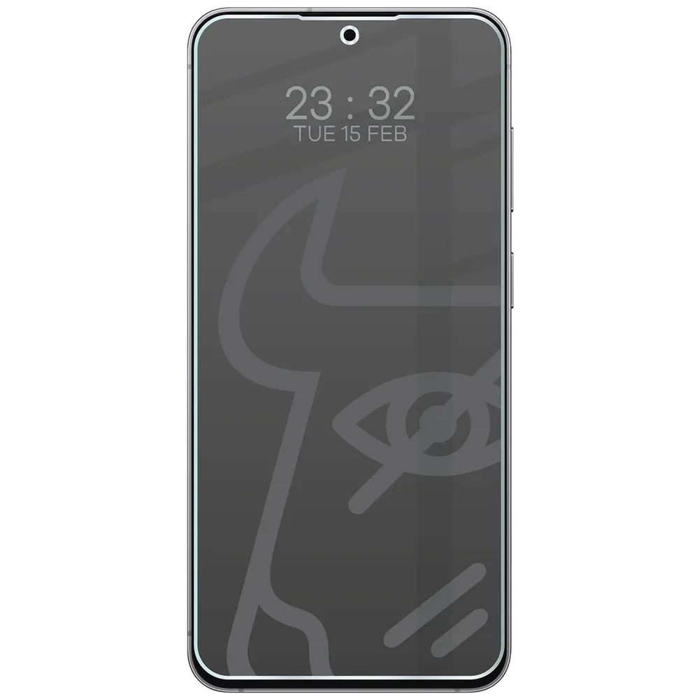 Wizualizacja szkła Hybrid Shadow nałożonego na telefon Galaxy S26 FE