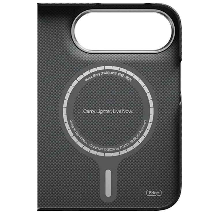 PITAKA Ultra-Slim Case, elegancja ochrona minimalistyczny nowoczesny trwałość codzienność, Black Grey (czarno-szary z Kevlarem)