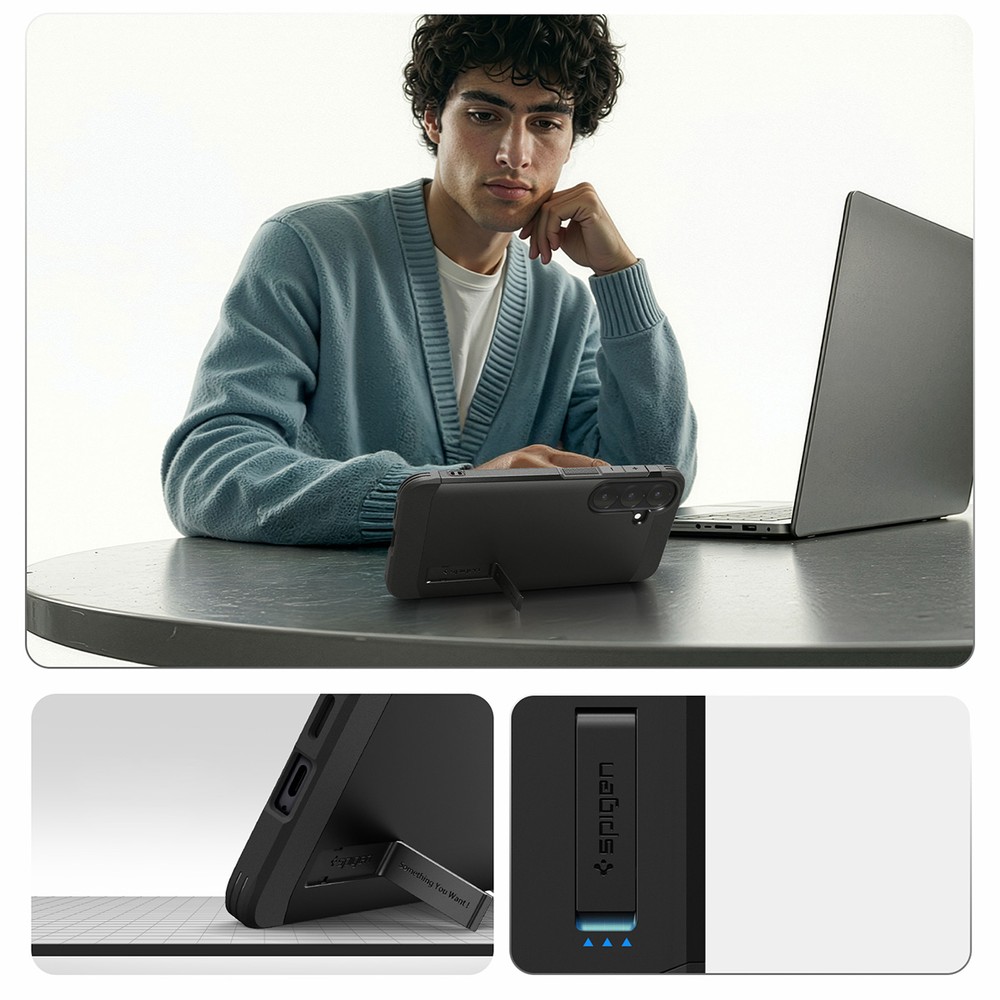 Etui Spigen Tough Armor Mag MagSafe do Galaxy S26 FE, Black (czarny)