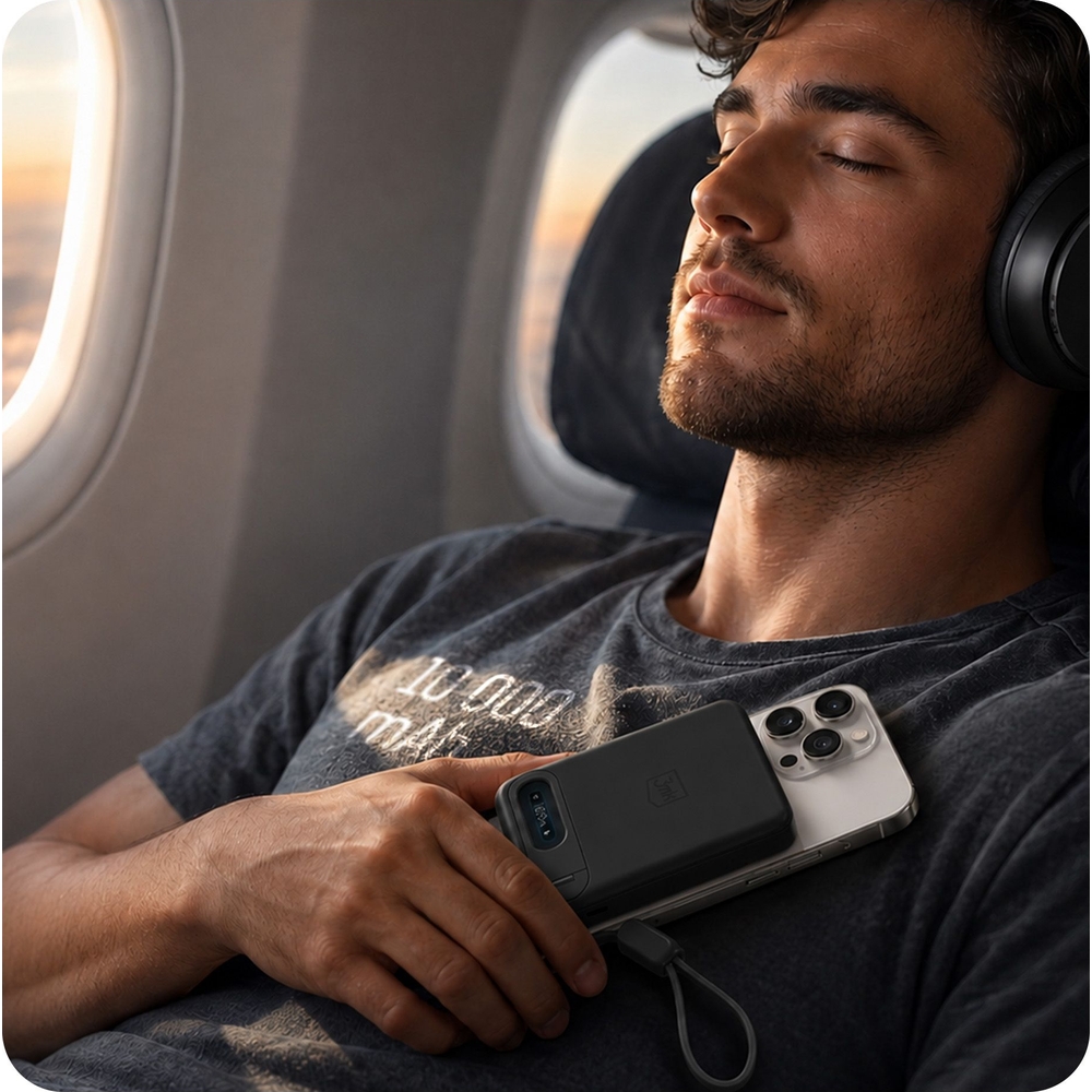 Kompaktowy powerbank 3mk Genesis Qi 2.2 10000 mAh 37 Wh, Black (czarny)