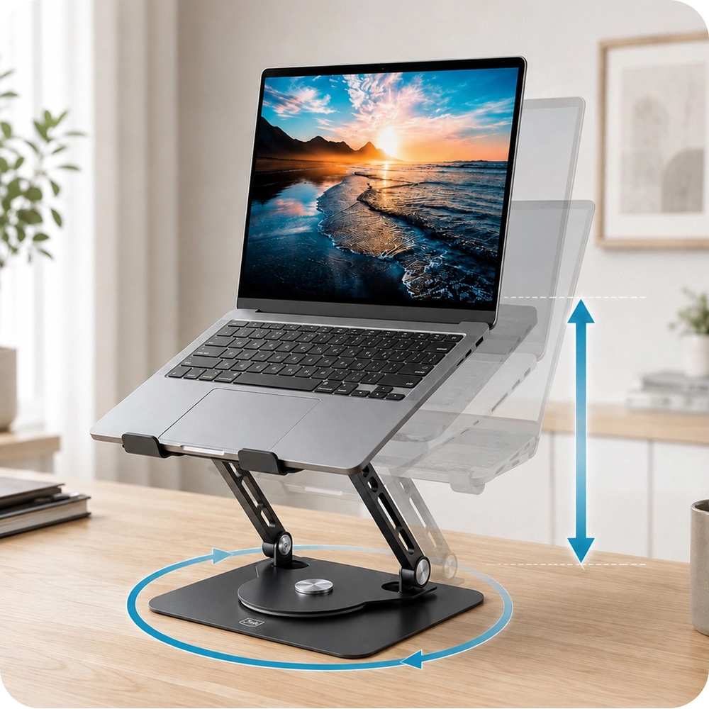 3mk Solid Stand regulowana wysokość podstawki pod laptopa od 5 do ponad 30 cm