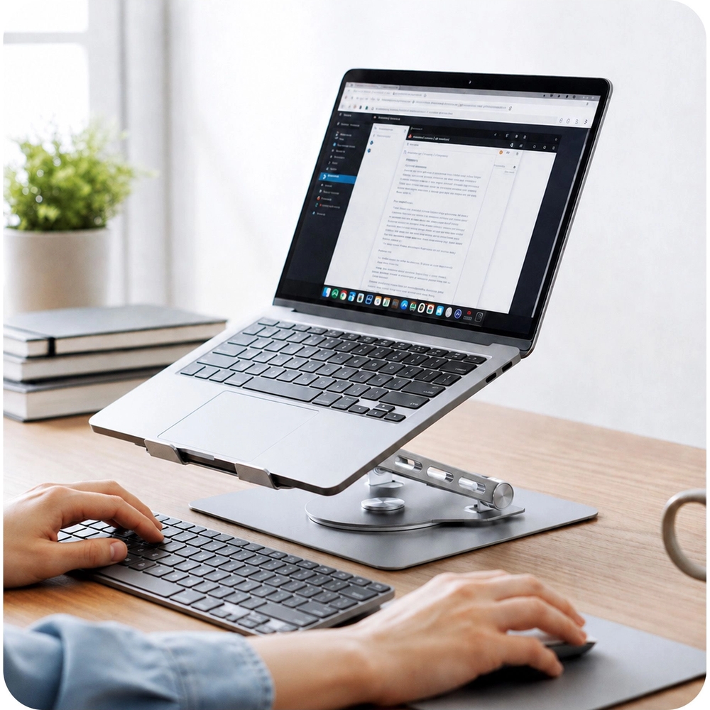 3mk Solid Stand aluminiowa konstrukcja podstawki pod laptopa z matowym wykończeniem